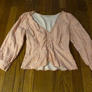 Abercrombie button front top